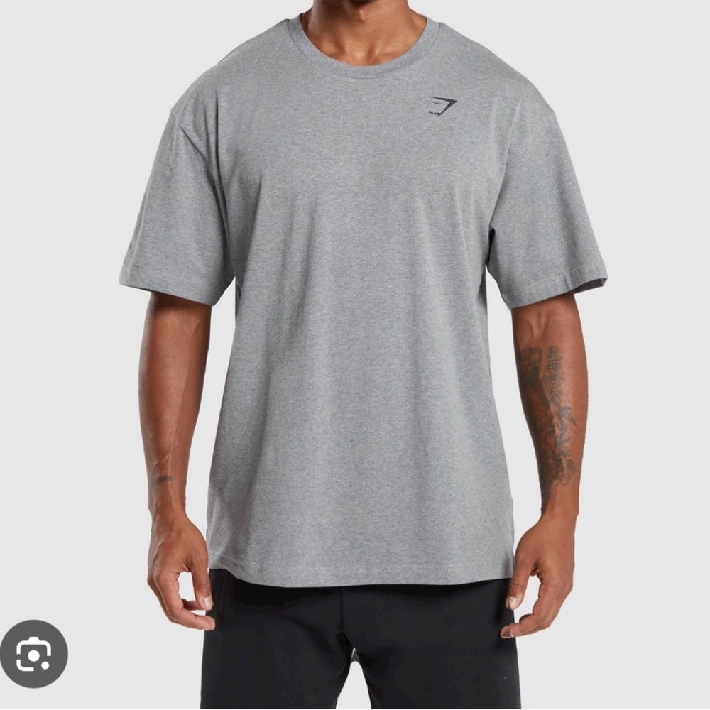 Gymshark Gray Short Sleeve Tee Relaxed Fit
